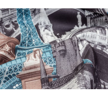 микровелюр architecture blue grey