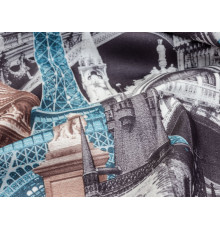 микровелюр architecture blue grey